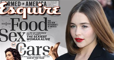 emilia clarke sexy pic|Emilia Clarke poses NAKED on bed as shes named Sexiest